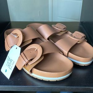 Two strap footbed sandal